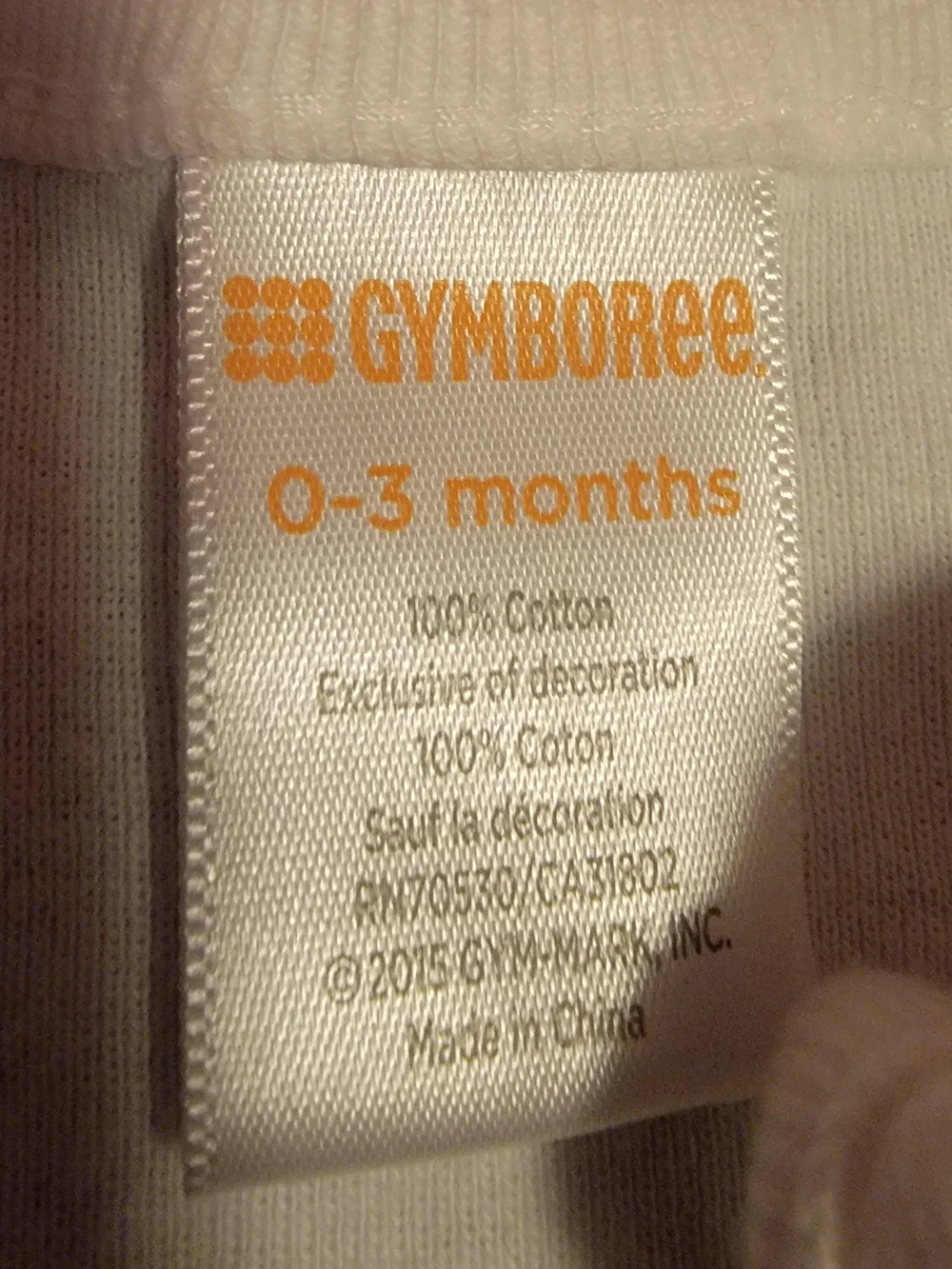 Gymboree Cream Long-Sleeve Baby Bear Bodysuit